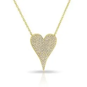 PAV HEART NECKLACE