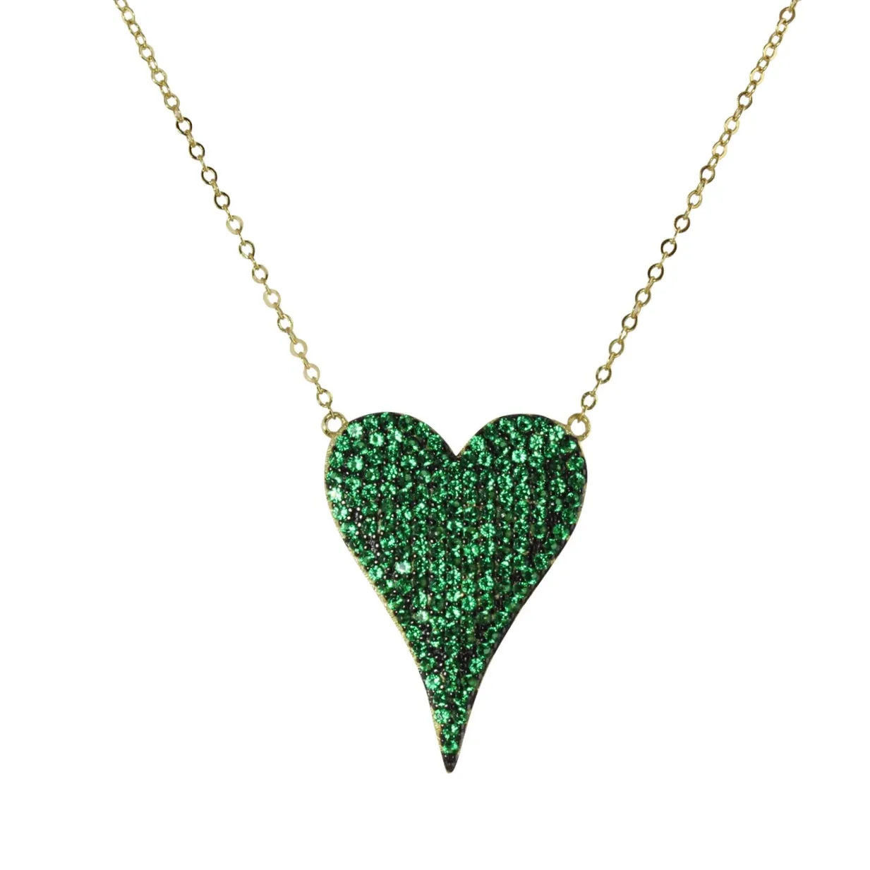 PAV HEART NECKLACE