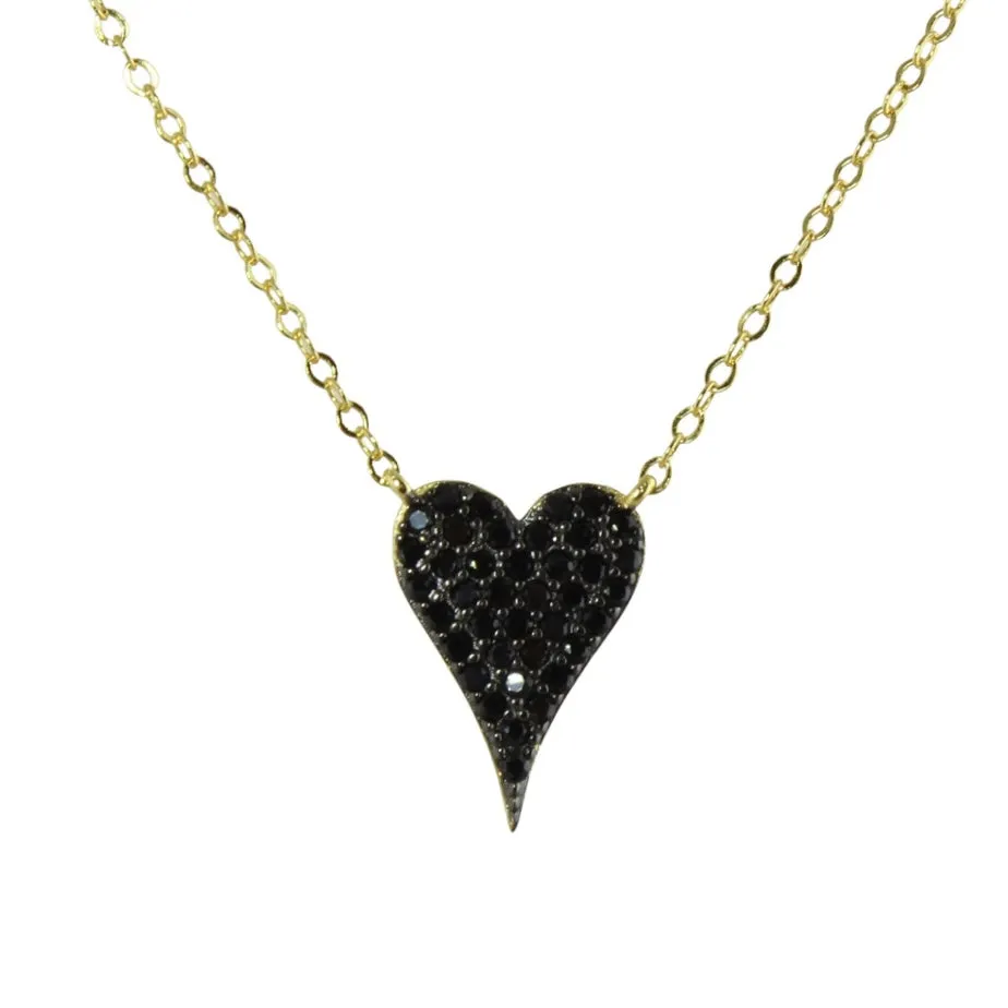 PAV HEART NECKLACE