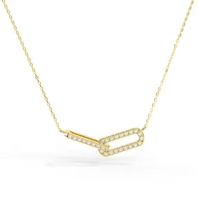 Pavé Diamond Infinity Interlinked Necklace