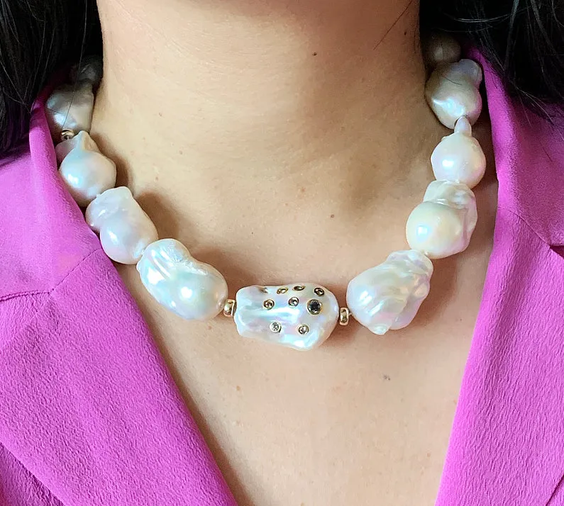 Petal Pearl Strand Necklace