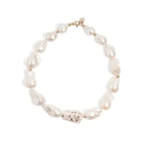 Petal Pearl Strand Necklace