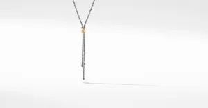 Petite X Lariat Y Necklace with 18K Yellow Gold