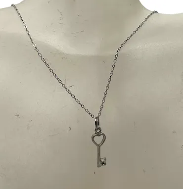 Pewter Heart Key Necklace and Earring Set: A Charming and Meaningful Gift