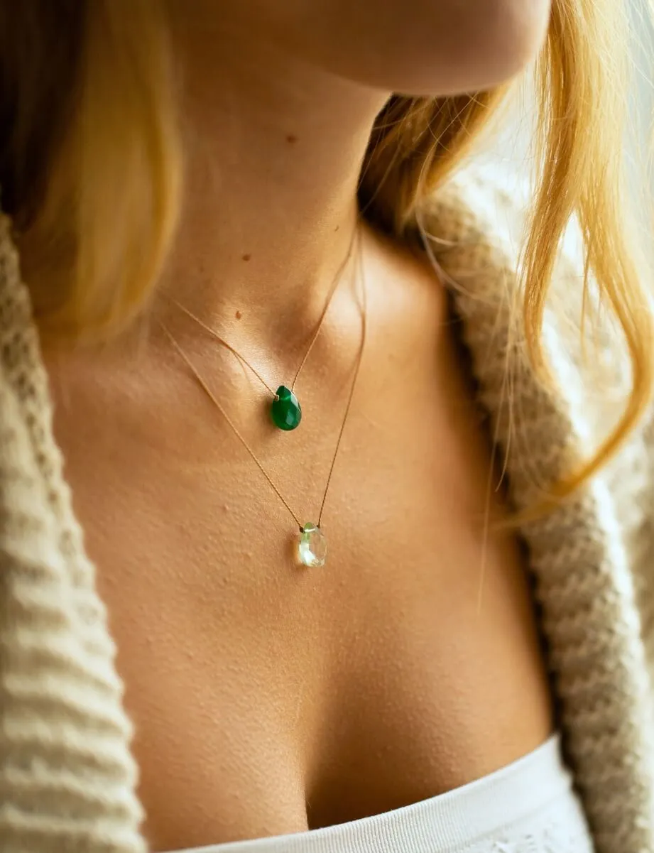 Prasiolite Luxe Necklace for I Love You