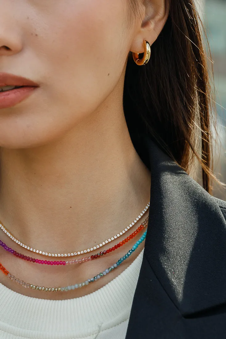 RAINBOW BEADED NECKLACE