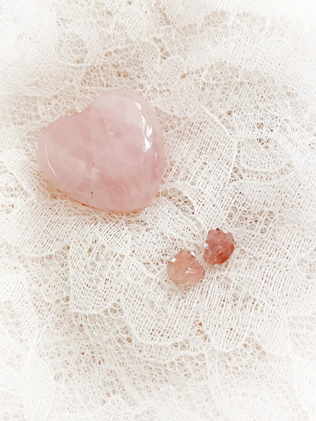 Rose Quartz Nugget Posts