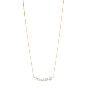 Sophie Bille Brahe - Lune Perle - Necklace with Pearls, Yellow Gold