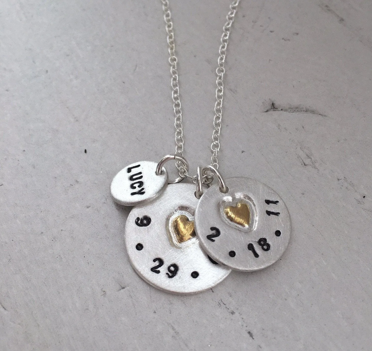 The Love Tag with Gold Heart Necklace