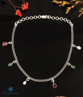 The Paro Silver Gemstone Necklace