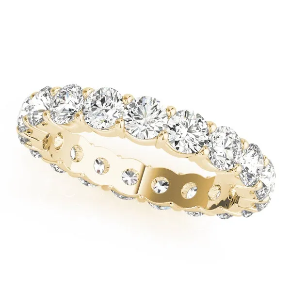 XENA 3 Carat Diamond Eternity Band in 14K - 18K Gold or Platinum 15 pointer F Color VS1 Clarity U Shape Shared Prong By Mike Nekta SIZE 7.5 to 8.5