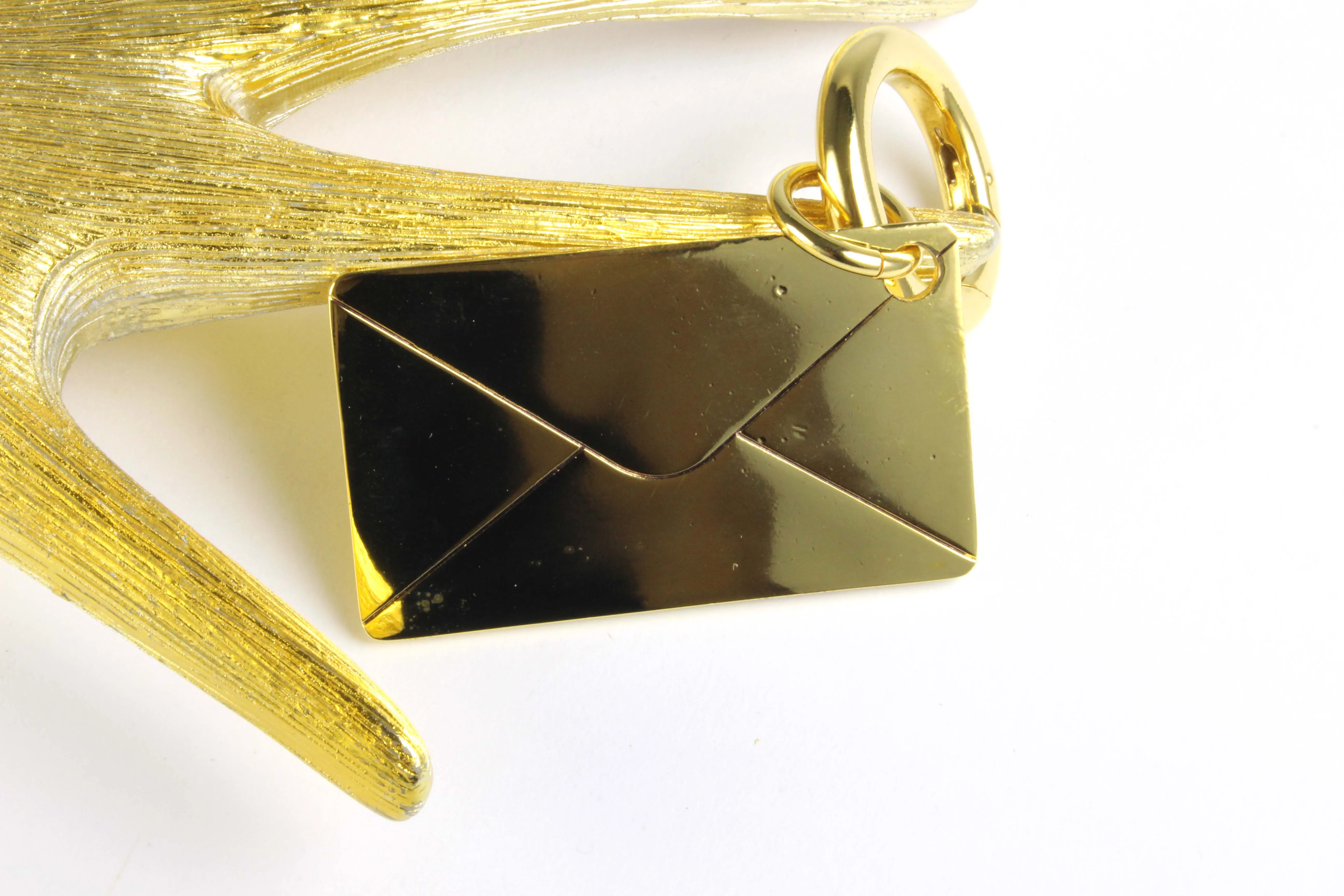 YVES SAINT LAURENT Y-mail large envelope key-ring bag charm